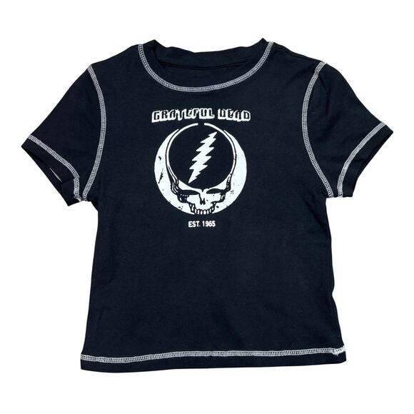 Grateful Dead Steal Your Face Y2K Baby Tee Women's Small - Picture 1 of 7